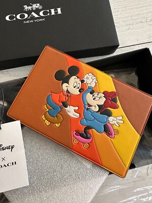Coach DISNEY X COACH Postcard RARE CQ813 glove tanned leather | eBay