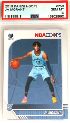 2019 panini Ja Morant Blue 99枚限定RC PSA10 Ja Morant 2019 Panini NBA Hoops RC #259 PSA 10 Gem Mint - Memphis