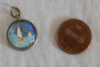 Armband Charm - Wildwood, NJ Souvenir - Silber gemarkt HOFFMAN Sterling (#D472)