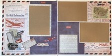 premade scrapbook pages 12x12-Vintage AirMail
