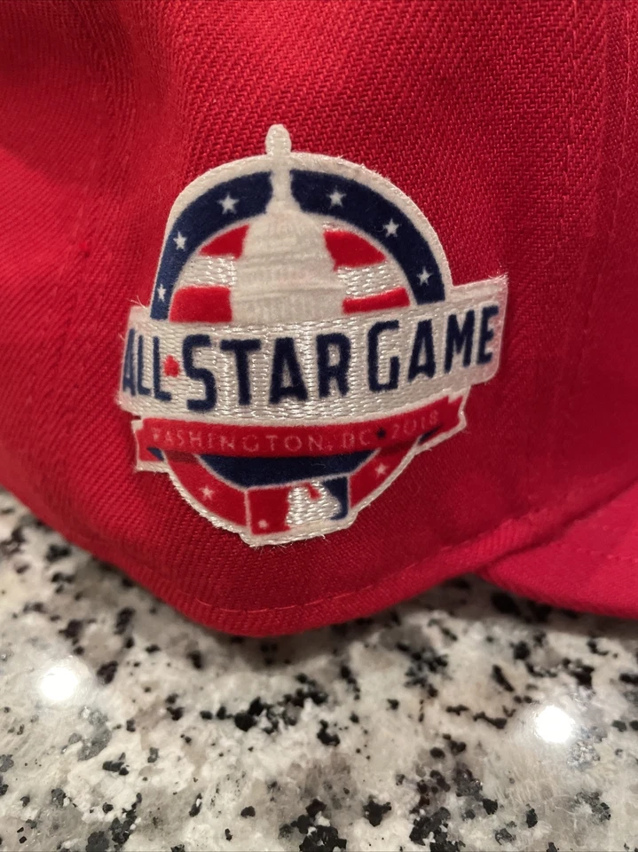 2018 MLB All Star Game Washington Nationals Cap Hat 7 3/8 Patch - Image 3 of 4