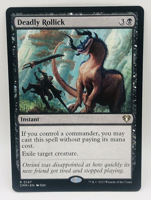 MTG Deadly Rollick 0147 NM+ Commander Masters CMM Rare Magic The Gathering Card