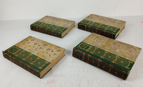 Poems (Hardcover 1892) Set of 4 Stokes Company Whitter Browning Longfellow Burns - Picture 4 of 12