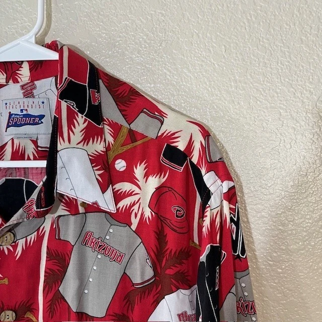 Reyn Spooner Sports Shirt MLB Arizona Diamondbacks Mens XXL Floral Hawaiian - Image 2 of 4