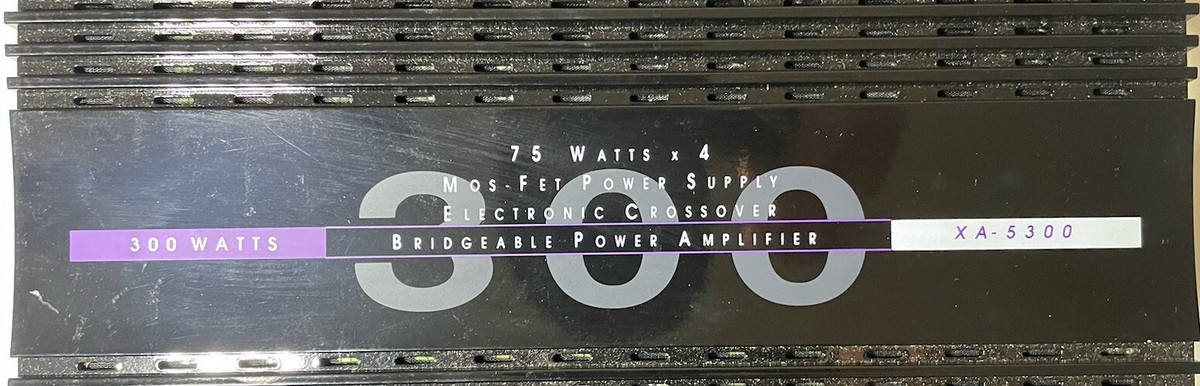 Sherwood Bridgeable Power Amplifier 300 Watts 75x4 Electronic