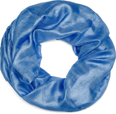 Sciarpa Ad Anello Donna Con Glitter - Leggera E Setosa 95x70cm In Viscosa - Foto 13