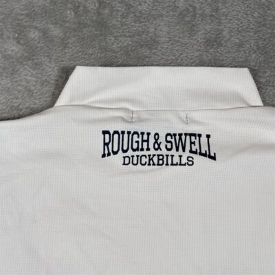 Rough & Swell Men's White Mock Neck Short Sleeve T-Shirt Size