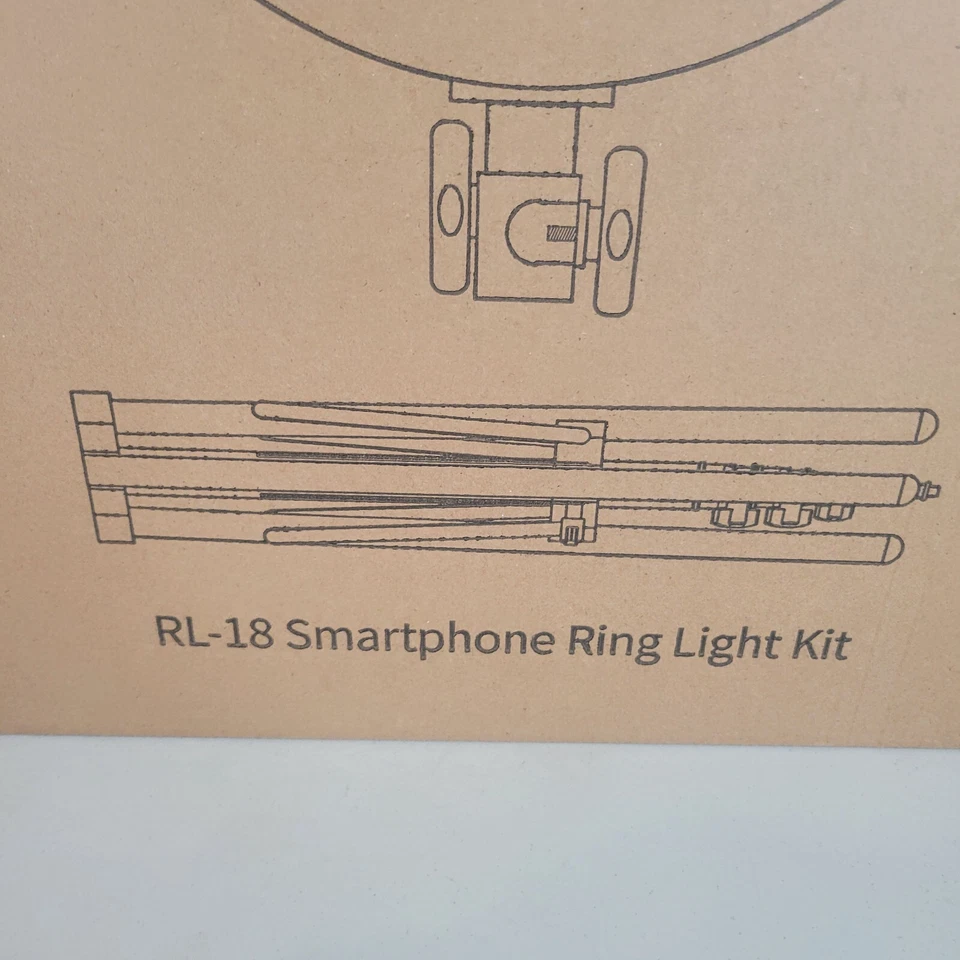 Dimmable LED Ring Light RL-18 18" Outer W/ Stand Bag Remote New in Box - Image 3 of 4
