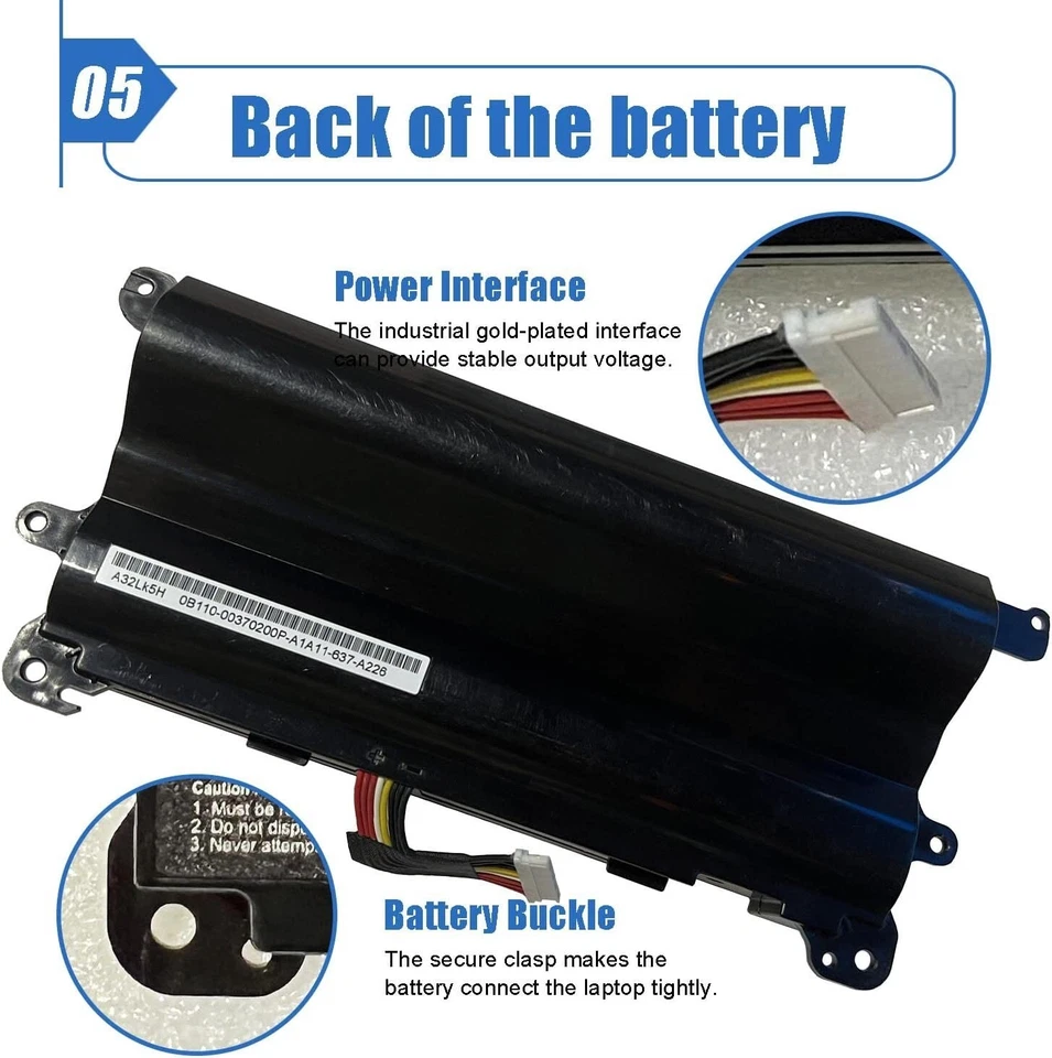 A32N1511 Battery For Asus ROG G752 G752V G752VT G752VY G752VM GFX72 Series 67Wh - Image 2 of 4