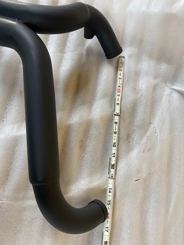 Tubo de escape negro 2 en 1 libra de tierra Harley Dyna excavadora helicóptero personalizado - Imagen 7 de 12