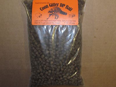 Coon Gitter Bait 3 LB. Bag Works good in Dp & cage traps nuisance, raccoon 