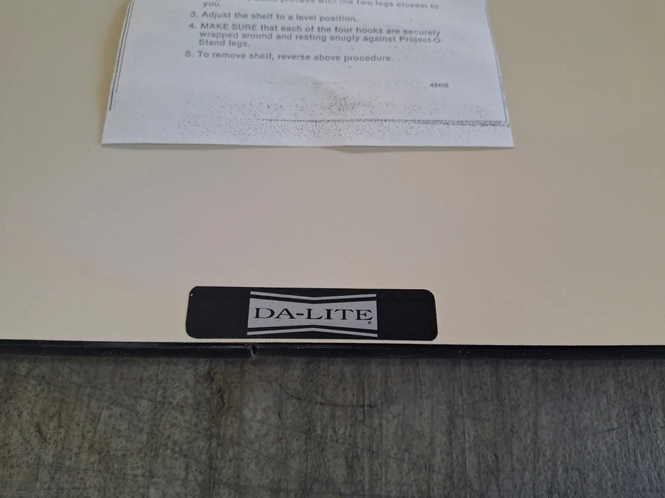 Da-Lite Project-O-Stand Accessory Projector Shelf 22 1/4" x 19 5/8" 31-3100-100 - Image 2 of 4