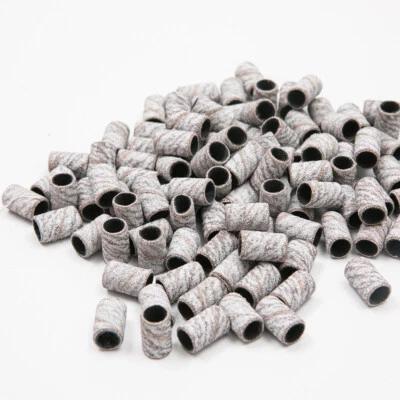 UK BEST Nail Drill Bit White Zebra Sanding Bands Gel Acrylic Polish Remover