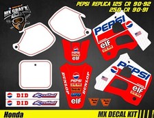 Kit Déco Moto pour / Mx Decal Kit for Honda CR 125/250 1990-1992 - Pepsi
