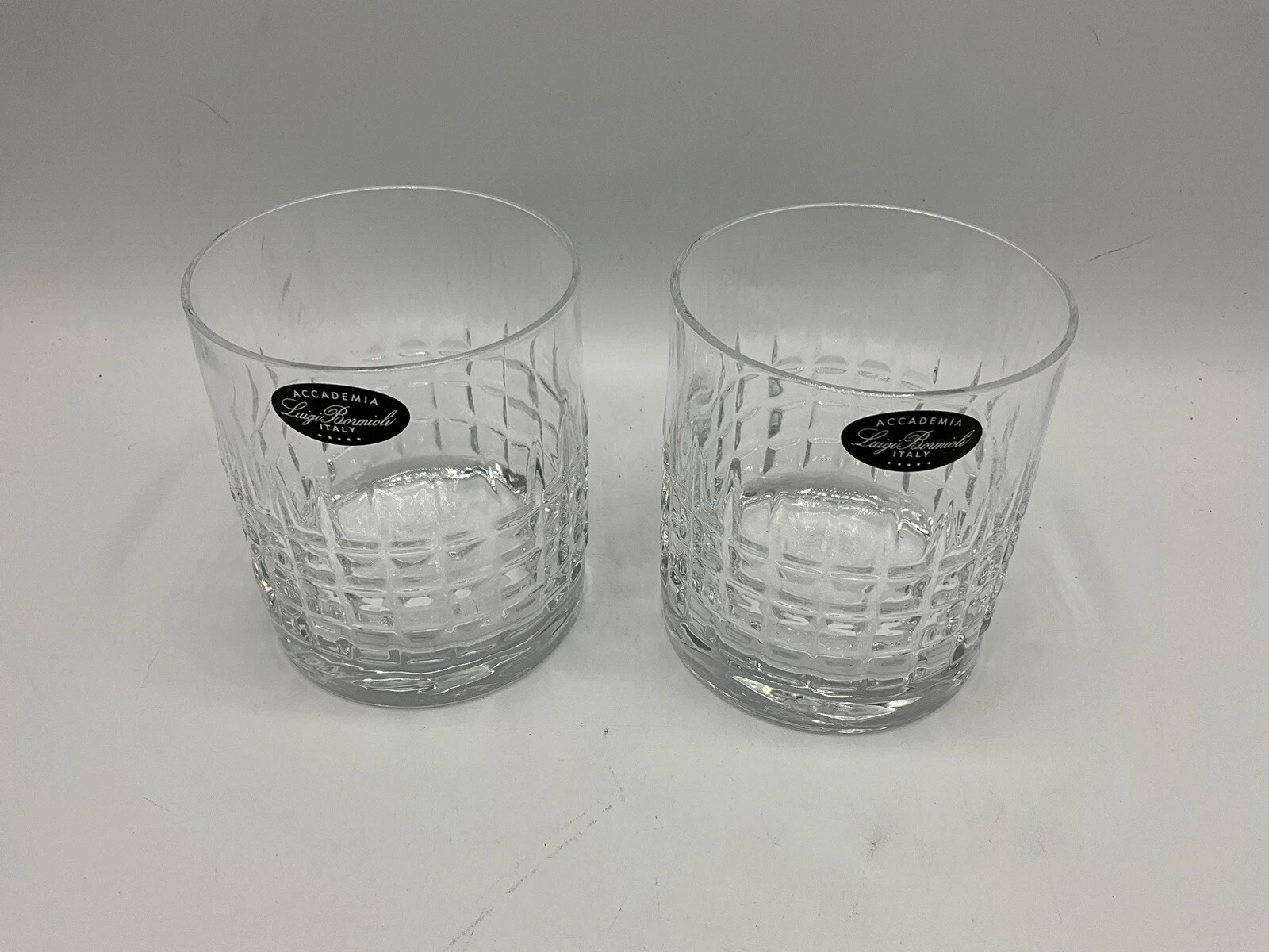 Accademia Luigi Bormioli Italy 2006oldfashion Charme Glasses 12328 03 Set of 2