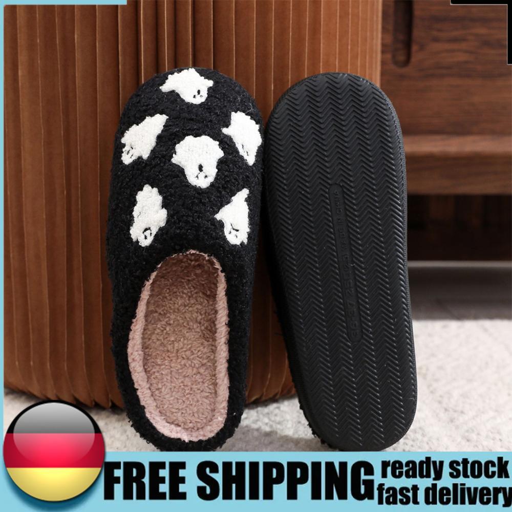 APL Halloween Ghost Plush Slippers Fuzzy Ghost Slippers for Outdoor Indoor Bedroom