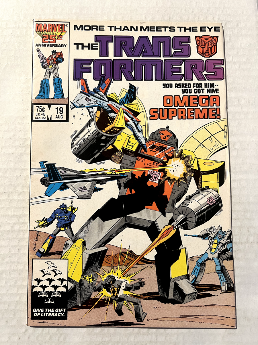 TRANSFORMERS #19 FIRST APPEARANCE OF OMEGA SUPREME MARVEL COMICS