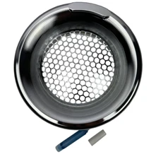 Polished Billet 4" Inch Turbo Inlet Guard Velocity Stack Bellmouth Intake Hex US