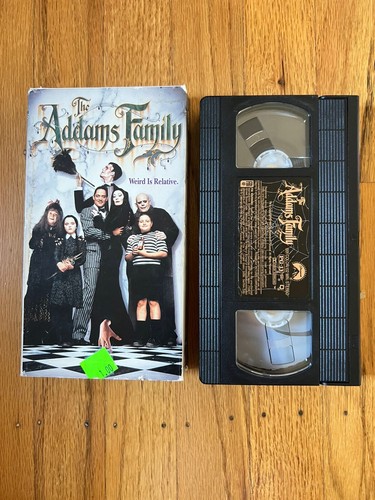 The Addams Family (VHS, 1992), Robert DeNiro, Nick Nolte RARE label - 第 1/3 張圖片