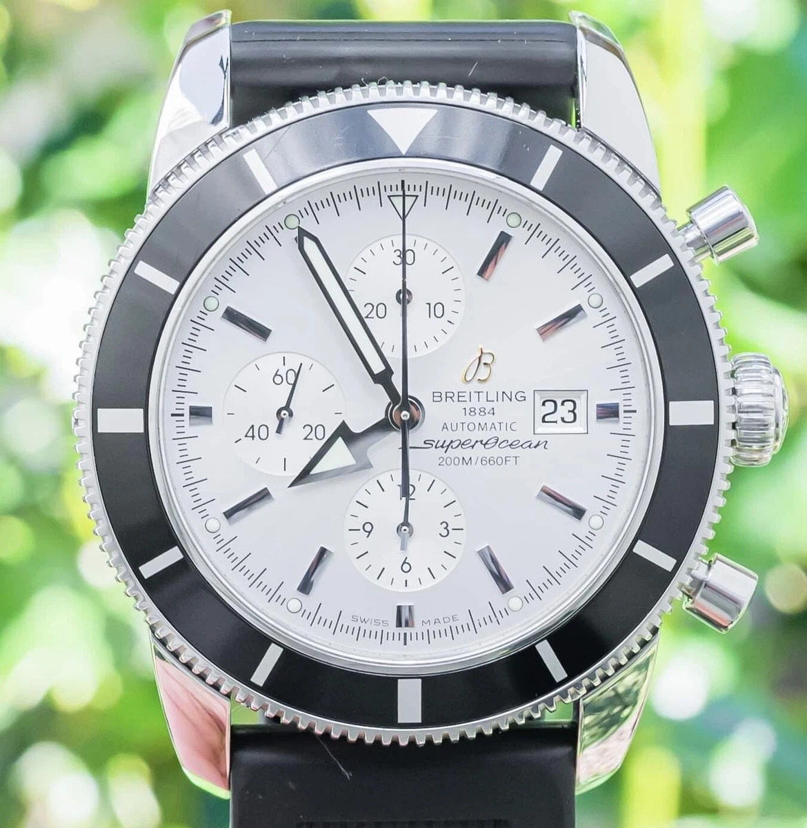 black chronograph 46