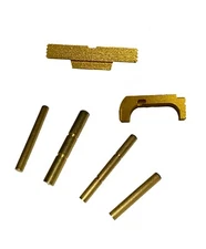 MVC Extended Slide Lock Lever, Pin Kit For GLOCK GEN  1 - 4 GOLD/TIN & CHAMELEON