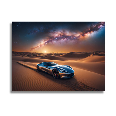 Leinwandbild - Auto - Ambient Design - Man Cave Wandbild - Interieur Dekor