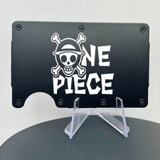 Anime One Piece Engraved Aluminum Black Wallet