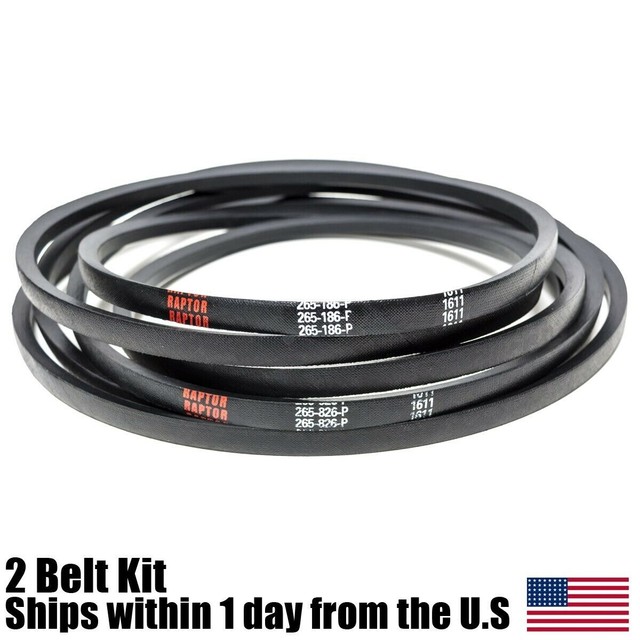 42" Transmission & Deck Belt For J Deere D130 LA110 LA115 LA120 GX20072