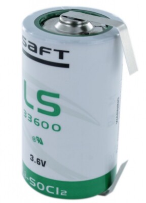 Saft LS33600 ER-D Mono Lithium-Thionylchlorid 3,6V 17.000 mAh mit U Lötfahne CNR