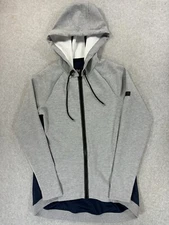 Jack Wolfskin TECH LAB Full Zip Hoodie Jacket (Men's Medium) Gray