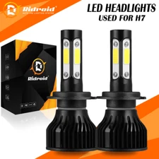 RIDROID H7 LED Headlight Bulb High Beam Or Low Beam 6000K Bulbs Bright Lamp x2
