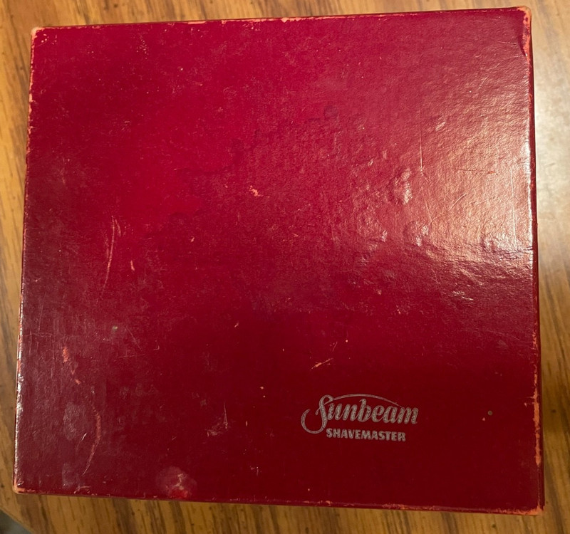 VTG 1948 Sunbeam Shavemaster Box Razor Paperwork 1 cent stamp tools pieces parts