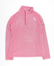 Womens UK Size 10 Regatta Pink Henley Sweatshirt