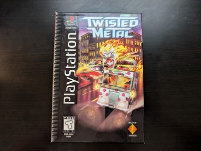 Twisted Metal (Sony PlayStation 1 PS1, 1995) Long Box - Manual, box, game
