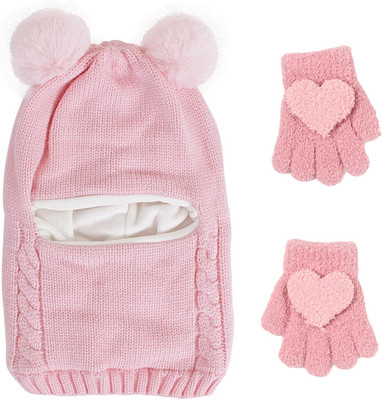 Kindermütze + Strickhandschuhe warm Kinder-Set M