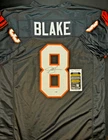 JEFF BLAKE SIGNED #8 BLACK CUSTOM JERSEY - Size XL (JSA) NFL Cincinnati Bengals