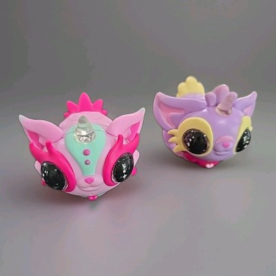 (2) WowWee Toys Pixie Belles Pink And Purple  Interactive Electronic Pet Robot