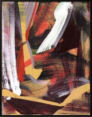 FINELLI ORIGINAL Acrylic Painting High Art CONTEMPORARY Unique 11x14 COA G9Y