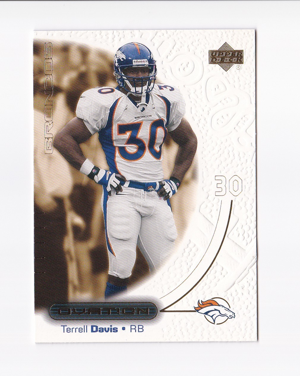 2000 Upper Deck Ovation #17 Terrell Davis Denver Broncos Georgia UGA