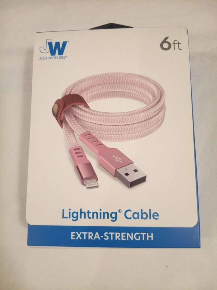 Cable de carga Just Wireless ROSA (6 pies) para iPhone5 en adelante Foto 2 de 2