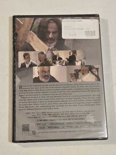 Padre Pio Between Heaven and Earth DVD, Michele Placido, 2000 Italian Religious - Picture 2 of 2