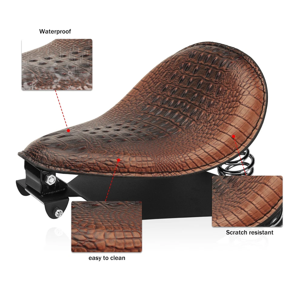 Bobber Motorcycle Solo Seat Spring Kit For Harley Davidson Bobber Chopper Foto 3 de 4