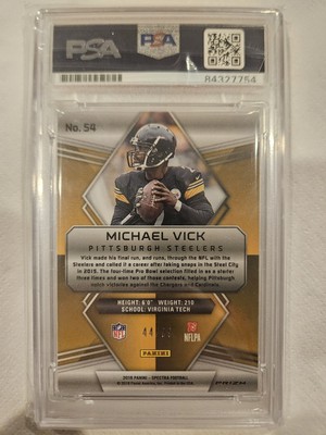 Michael Vick 2018 Panini Spectra Signed Card. Psa Dna. Pittsburgh