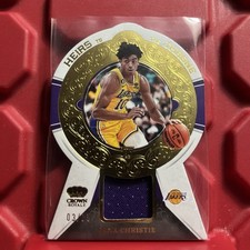 2022-23 Crown Royale Heirs To The Throne Max Christie PRIME Jersey Patch RC /25