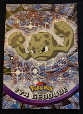 Geodude #74 Topps TV Animation Edition Blue Label Pokemon Card LP