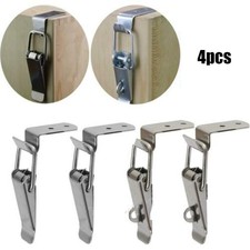 4pcs Latch Business Clip Draw For Home Latch Clamp Set Silver Brand New