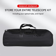 Telescope Bag with Handle Sturdy Equipment Case Organizer Black for Travel
