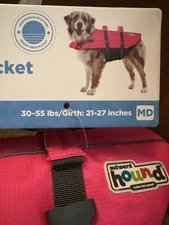Outward Hound Granby Splash Dog Life Jacket  Hot Pink Size Medium Brand New PFD