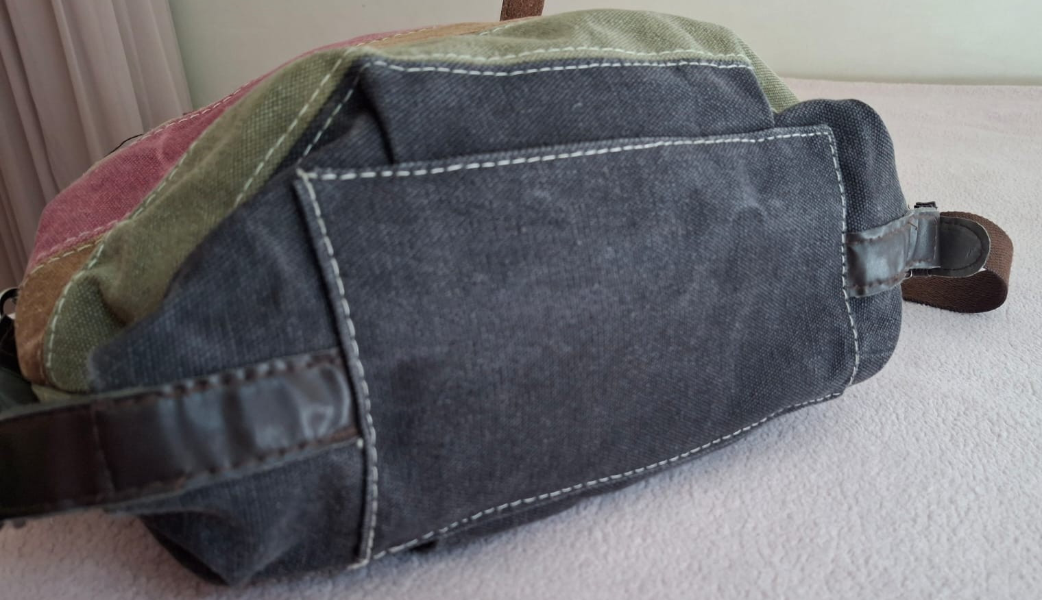 MSLD Canvas Patchwork Shoulder Bag Large Capacity… - image 15