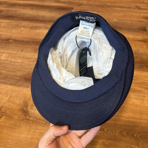 Kangol Mütze 504 Tropic Ventair Flatcap 0290BC marineblau Gatsby Zeitungsjunge Small neu mit Etikett - Bild 6 von 6